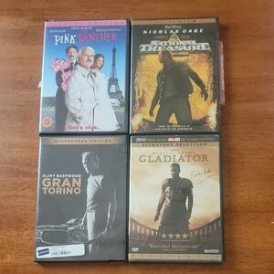 DVD Movie Collection - Pink Panther, National Treasure, Gran Torino, Gladiator